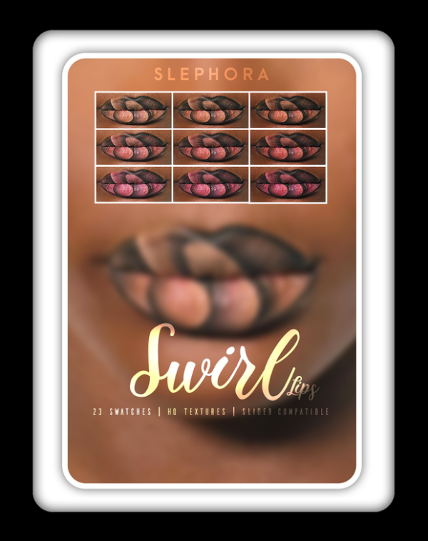 Alpha Swirl Lipstick by simsfinds - The Sims 4 Custom Content