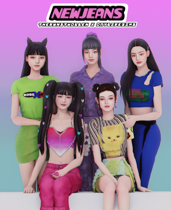 Maxis Match NewJeans Collaboration by The_Kunstwollen - The Sims 4 Custom Content
