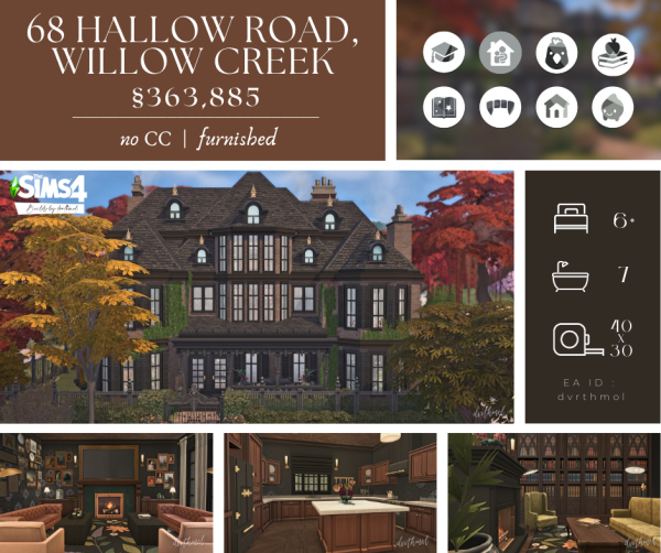 Maxis Match 68 HALLOW ROAD by simsfinds - The Sims 4 Custom Content