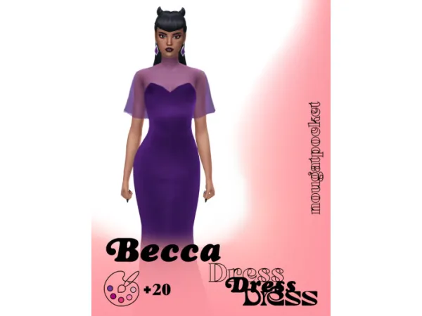 Maxis Match becca dress - The Sims 4 Custom Content