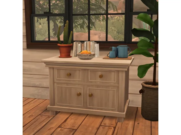 Maxis Match Country dresser - The Sims 4 Custom Content