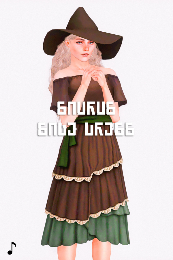 Sage Dress by simsfinds - The Sims 3 Custom Content