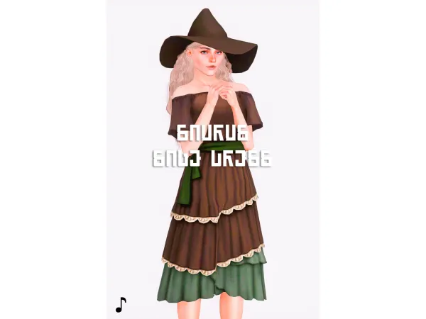 Sage Dress - The Sims 3 Custom Content