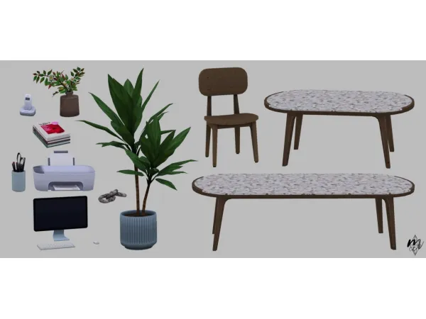 Pierisim The Office Mini Kit - The Sims 3 Custom Content