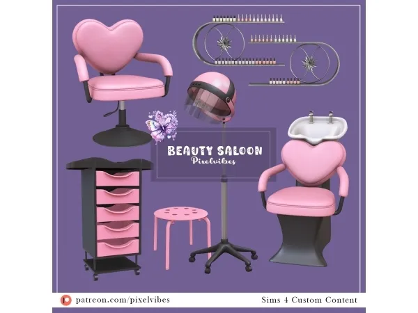 Alpha Beauty Salon - The Sims 4 Custom Content