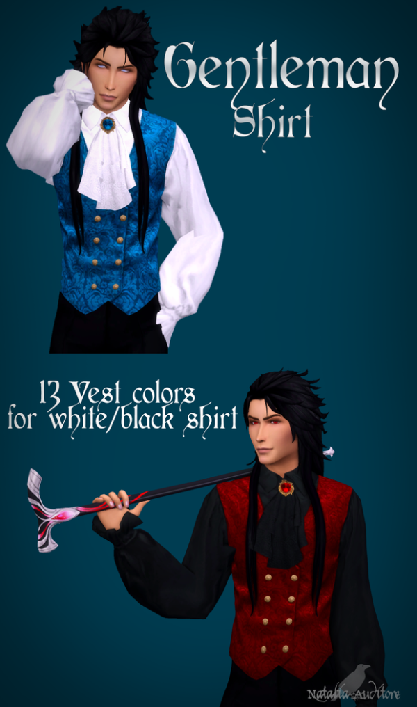 Alpha Gentleman Shirt by simsfinds - The Sims 4 Custom Content