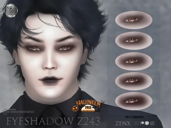Alpha ZENX EYESHADOW Z243 - The Sims 4 Custom Content