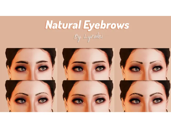 Natural Eyebrows Simblreen 2023 gift - The Sims 3 Custom Content