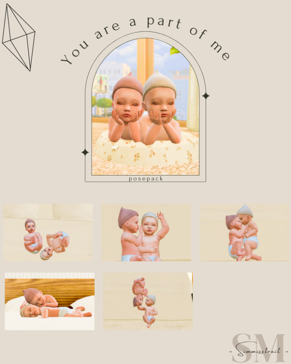 Alpha 09 You are a part of me Posepack by simsfinds - The Sims 4 Custom Content