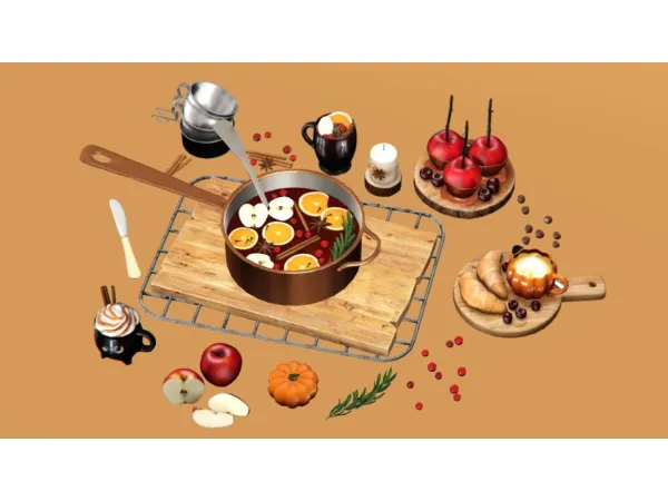 SugarSSims Ddaengsims Autumn Set 2023 4T3 - The Sims 3 Custom Content