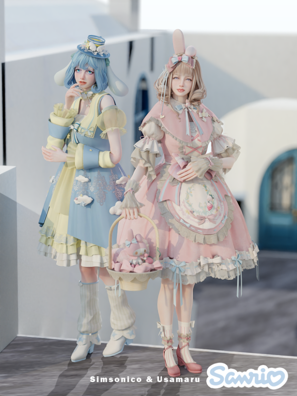 Alpha Download SANRIO COLLAB (Cinnamon) by simsfinds - The Sims 4 Custom Content