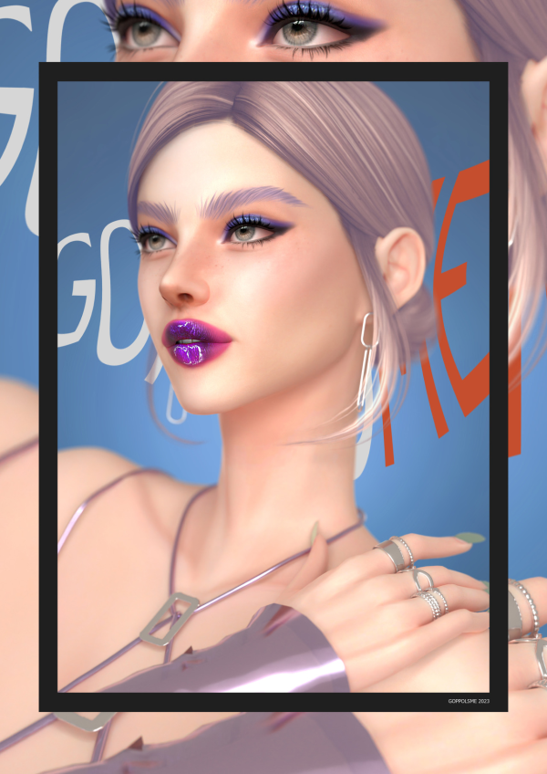 Alpha GPME GOLD Lips CC21 by simsfinds - The Sims 4 Custom Content