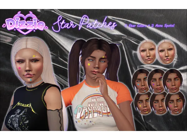 Simblrween 2023 Star Patches - The Sims 3 Custom Content