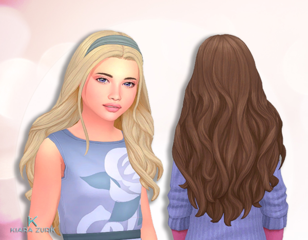 Maxis Match Amaya Hairstyle for Girls by simsfinds - The Sims 4 Custom Content
