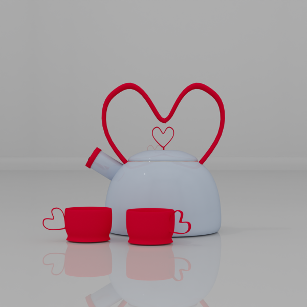 Alpha [Scarlett Bulckowisk] Lovely Heart Tea Set by xScar - The Sims 4 Custom Content