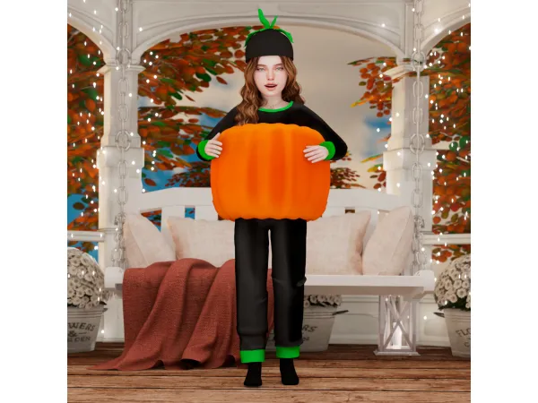 Mix Pumpkin Costume - The Sims 4 Custom Content