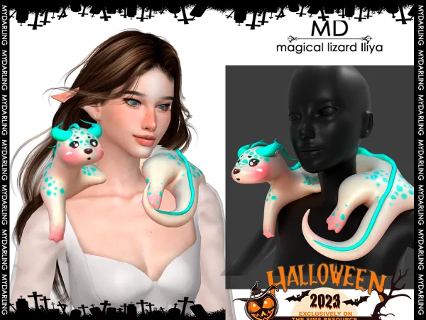Alpha Magical Lizard Iliya - The Sims 4 Custom Content
