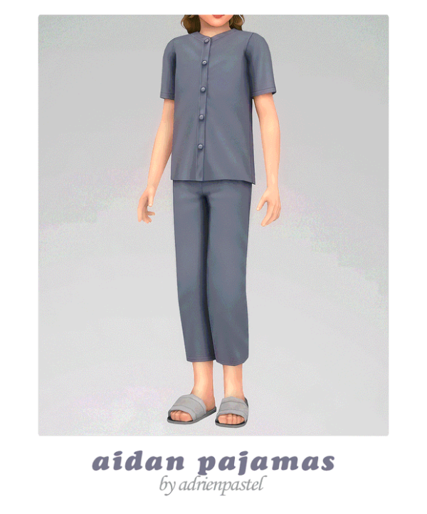 Maxis Match Aidan Pajamas (Kids) by simsfinds - The Sims 4 Custom Content