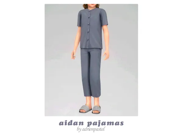 Maxis Match Aidan Pajamas (Kids) - The Sims 4 Custom Content