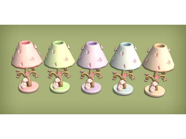 4to2 HYDRA Butterfly Dress and Bunny Fairycore Lamp - The Sims 2 Custom Content