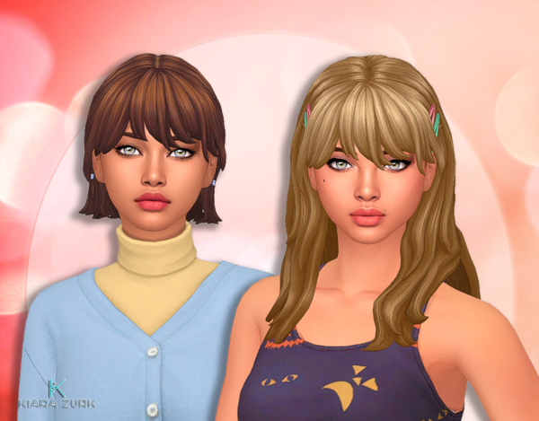 Maxis Match Messy Bangs by simsfinds - The Sims 4 Custom Content