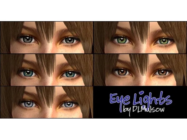 DLMulsow's Eyelights Eyes and Defaults - The Sims 2 Custom Content
