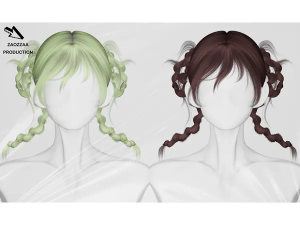 Alpha [ZAO] Thirty Eight Hair - The Sims 4 Custom Content
