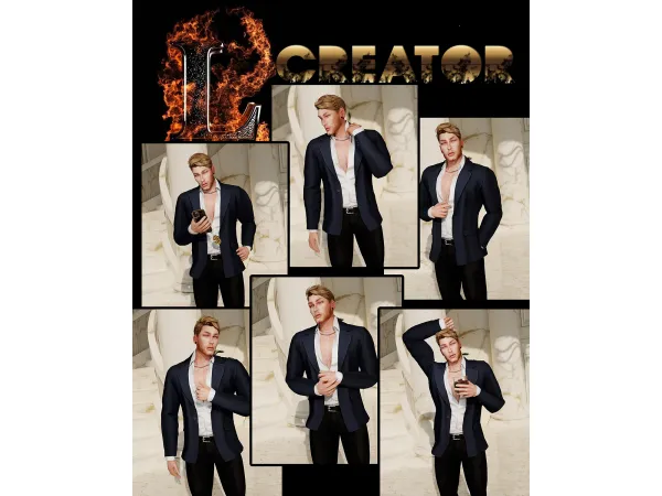 Alpha random male 13 - The Sims 4 Custom Content