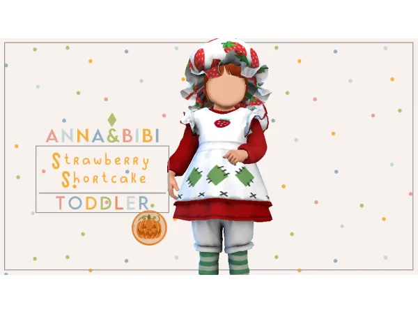 Alpha Stawberry Shortcake AnnaBibi - The Sims 4 Custom Content
