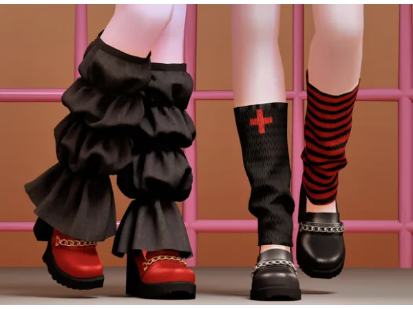 Alpha Cool socks 01 02 by (maya) - The Sims 4 Custom Content