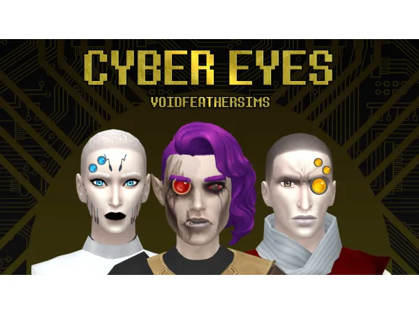 Maxis Match Cyber Eyes - The Sims 4 Custom Content