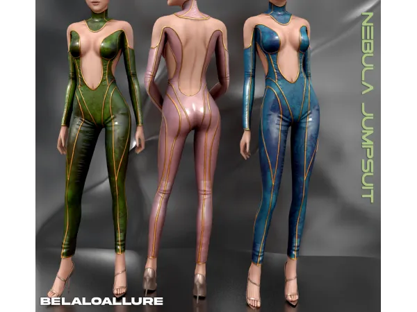 Alpha Nebula jumpsuit - The Sims 4 Custom Content
