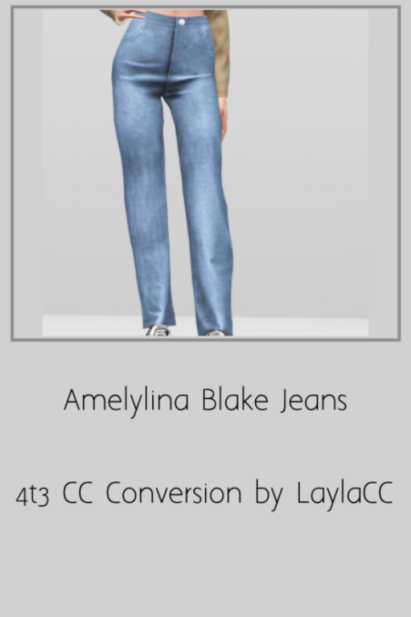 Layla Amelylina Blake Jeans by simsfinds - The Sims 3 Custom Content