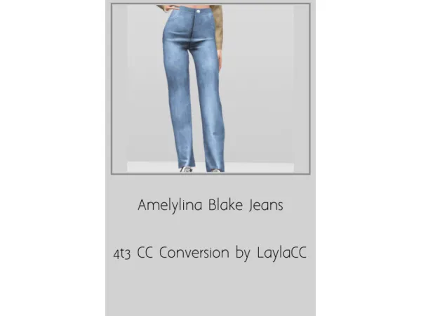 Layla Amelylina Blake Jeans - The Sims 3 Custom Content