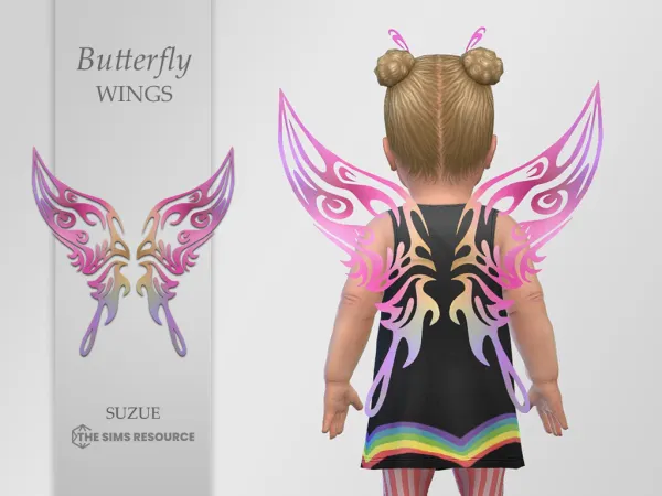 Alpha Butterfly Wings Infant - The Sims 4 Custom Content