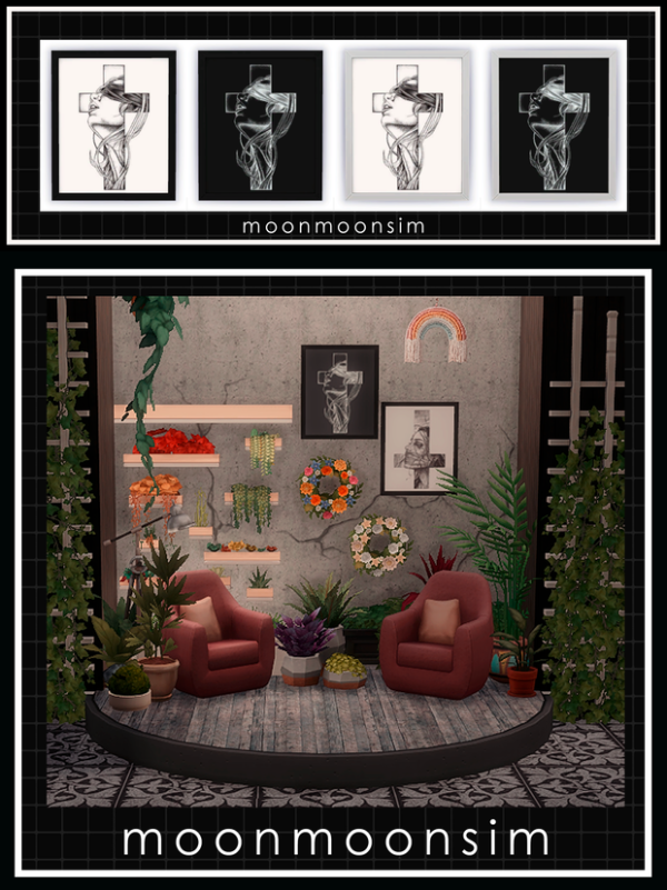 Alpha Tattoo Art Print N1 by simsfinds - The Sims 4 Custom Content
