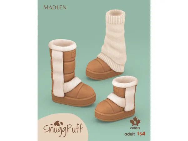 Maxis Match Snugg Puff Set - The Sims 4 Custom Content