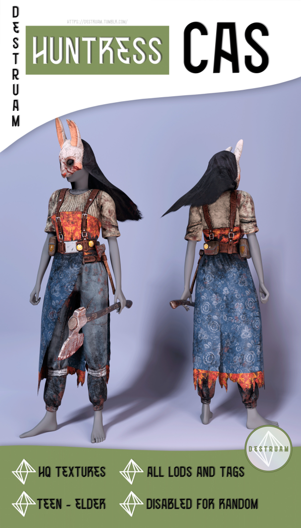 Alpha Huntress by simsfinds - The Sims 4 Custom Content