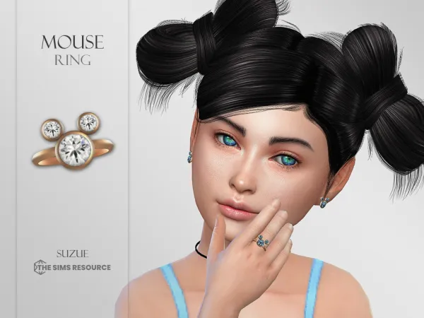 Alpha Mouse Ring Child - The Sims 4 Custom Content