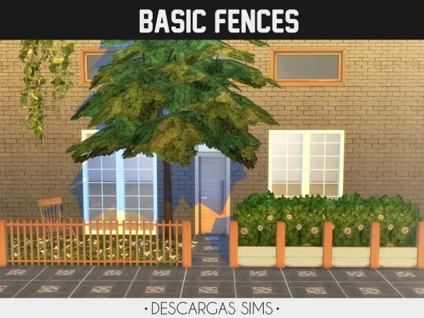 Alpha Basic Fences - The Sims 4 Custom Content