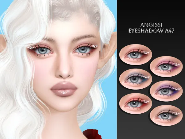 Alpha EYESHADOW by simsfinds - The Sims 4 Custom Content
