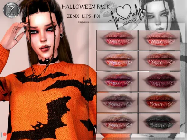 Alpha HALLOWEEN PACK P01 - The Sims 4 Custom Content