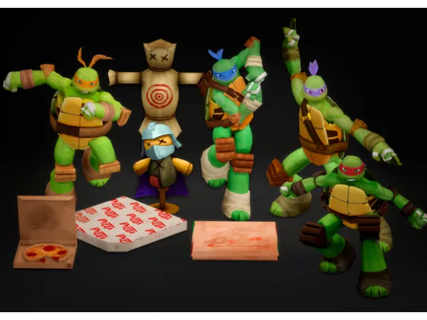 Maxis Match Ninja Turtles - The Sims 4 Custom Content
