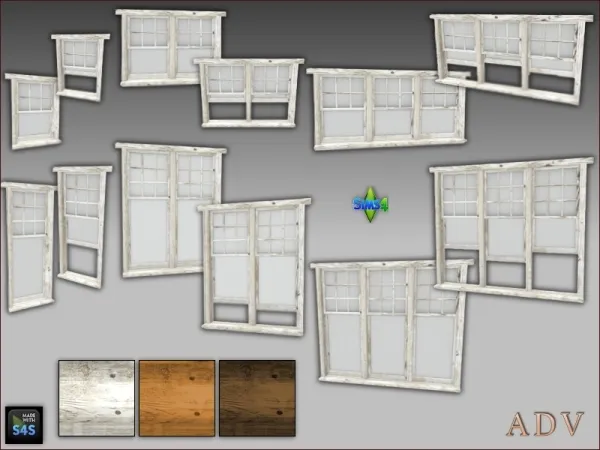 Alpha windows by artedellavita_mabra - The Sims 4 Custom Content