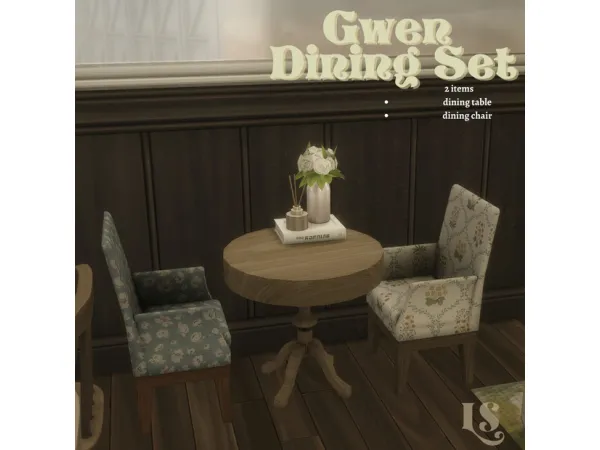 Alpha Gwen Dining small set - The Sims 4 Custom Content