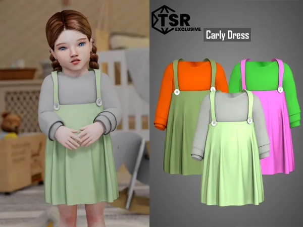 Alpha Carly Dress - The Sims 4 Custom Content