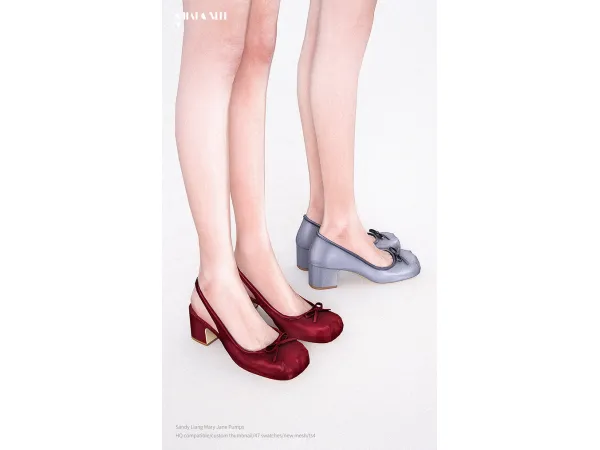 Alpha Sandy Liang Mary Jane Pumps - The Sims 4 Custom Content