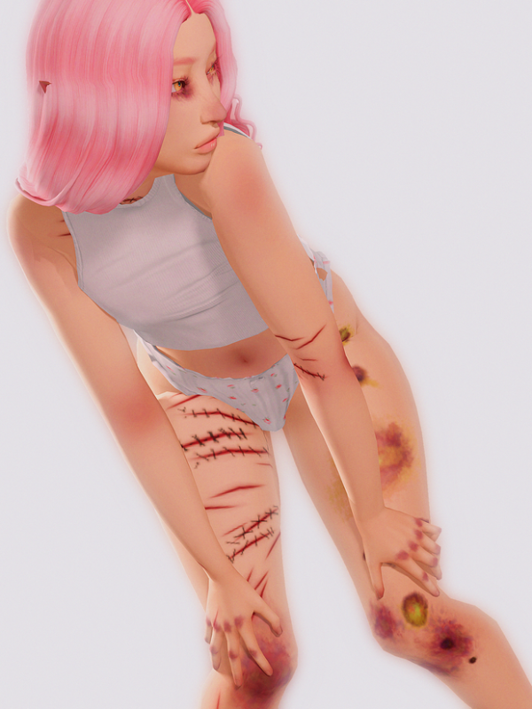 Mix Cosmic Bruises by simsfinds - The Sims 4 Custom Content
