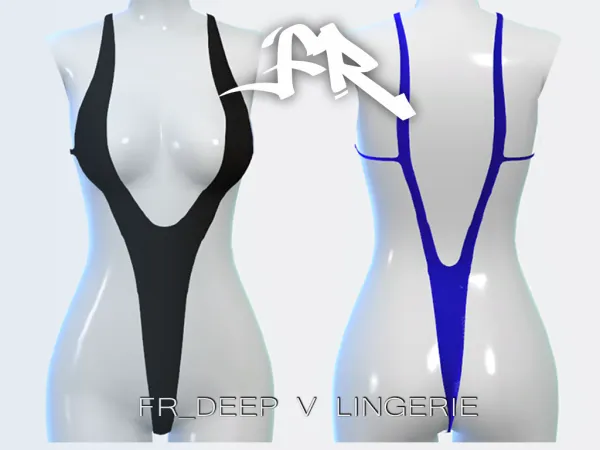 Alpha FR_Deep V Lingerie - The Sims 4 Custom Content