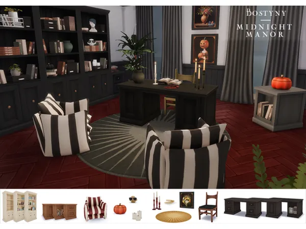 Alpha Midnight Manor Part 2 by simsfinds - The Sims 4 Custom Content